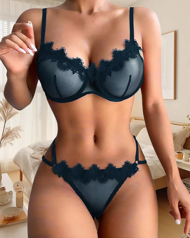 Pyjamas Dünnes Mesh Spitze