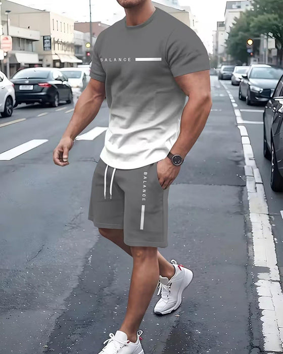 Herren Lässiges Zweiteiler-Set Mit Print