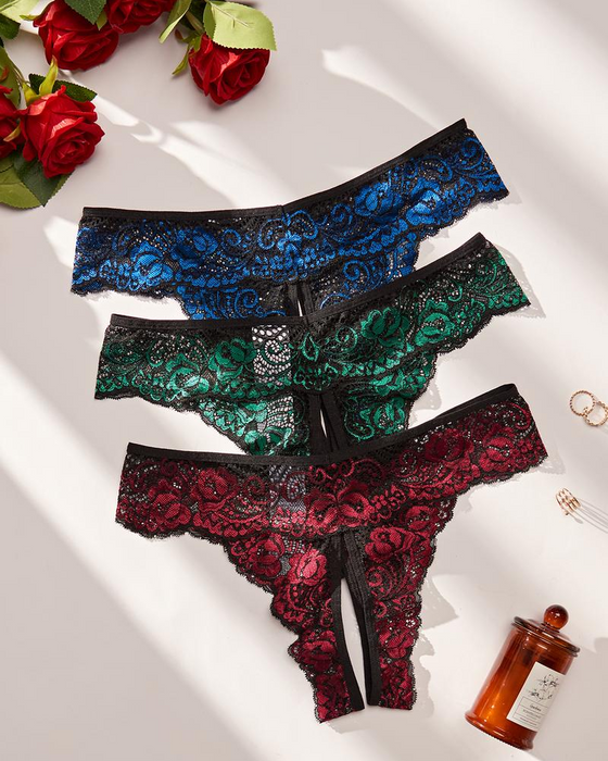 Damen Weich Bequem Atmungsaktiv Spitze Slip Für Alle Jahreszeiten