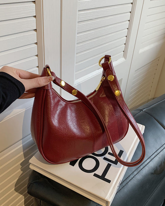 Tasche Gewachstes Leder Achsel