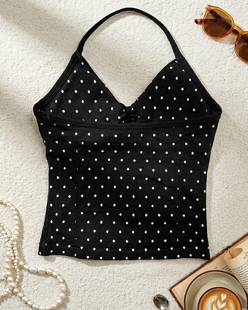 Set Halter Tank Top Sport
