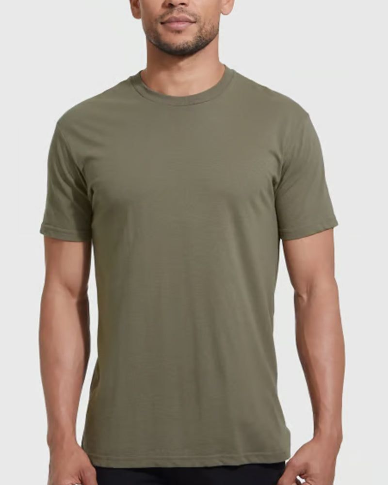 T-Shirt Rund Hals Schlanke Passform