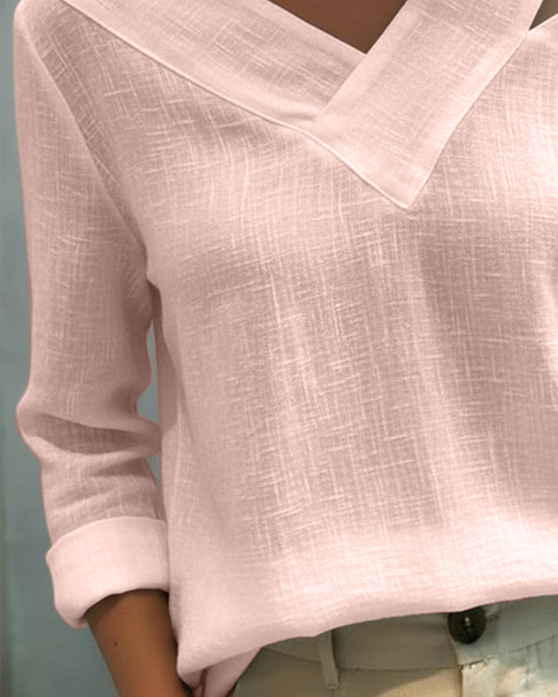 Top stilvoller V-Ausschnitt schulterfrei