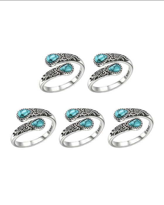 Gänseblümchen-Muster Ring