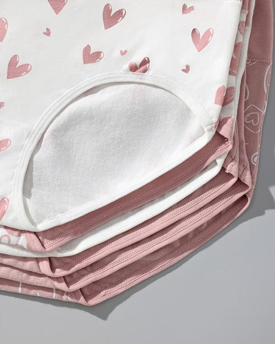 Slip Damen Niedlich Liebe Druck Weich Atmungsaktiv