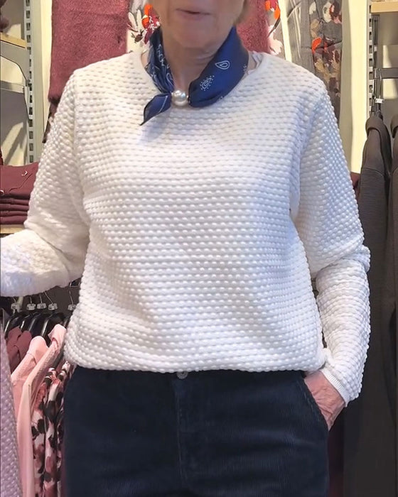 Sweatshirt Rundhals Pullover Unifarben