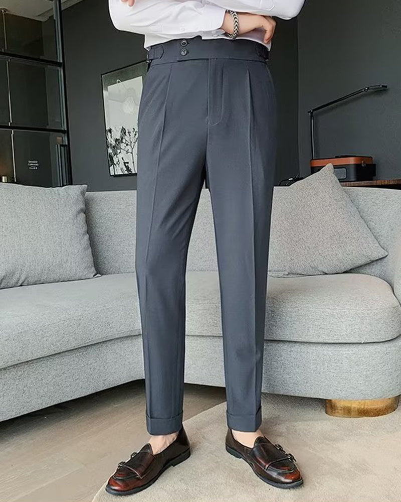 Herren Hose Tasche Einfarbig Lässig Kleid