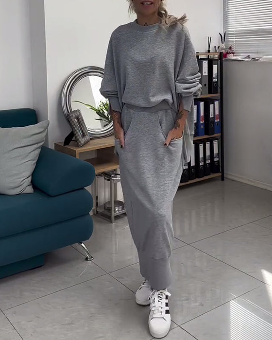 Sweatshirt & Rock Set Abgestimmt