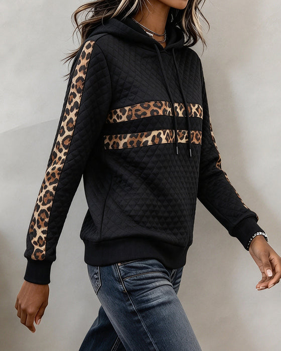 Sweatshirt Argyle Leopard Slim Fit