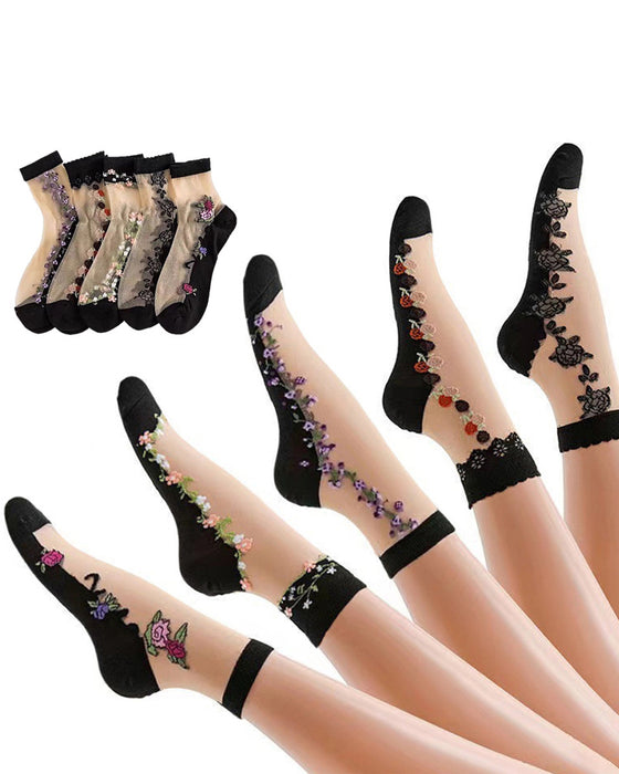 GlasSeide Kristall-Socken