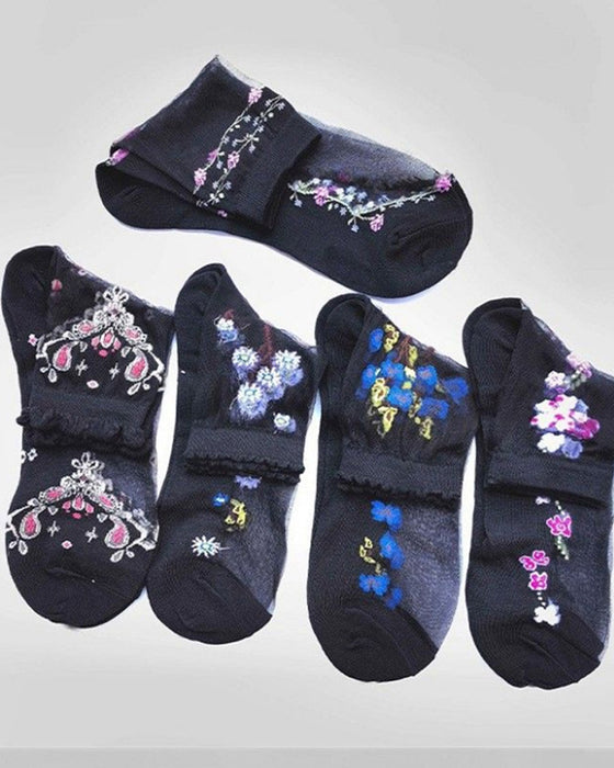 GlasSeide Kristall-Socken