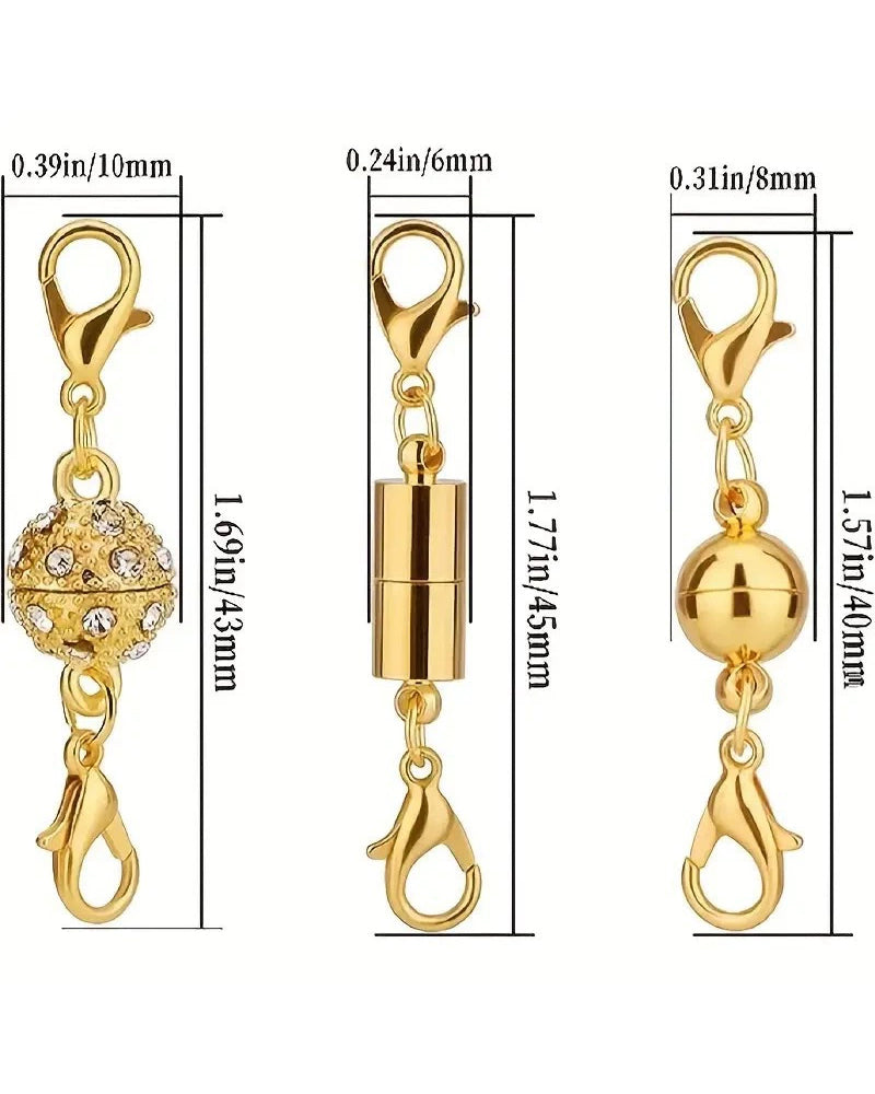 12er-Pack Magnetische Halskettenverschlüsse Und Schließen