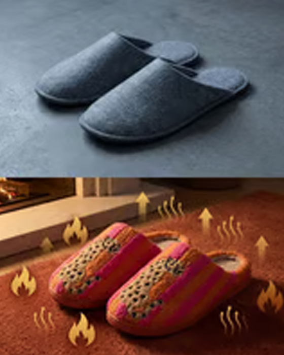 Dames Retro Gestreept & Luipaard Pluizige Pantoffels