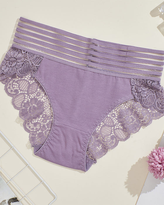 Slip Weite Taille Spitze
