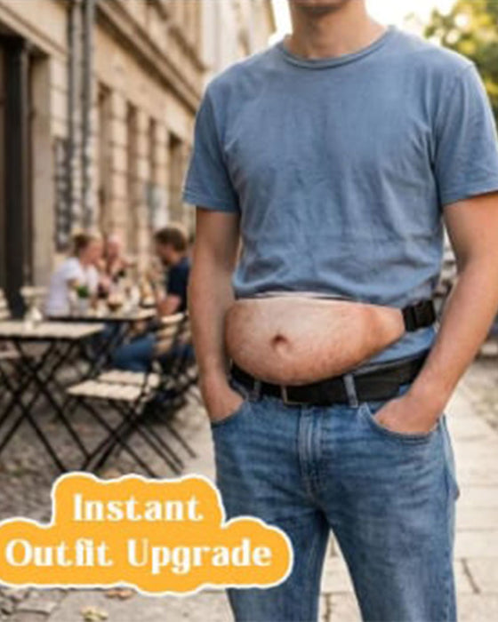 Lustige Bauchtasche – Realistische Bauchtasche als Gag