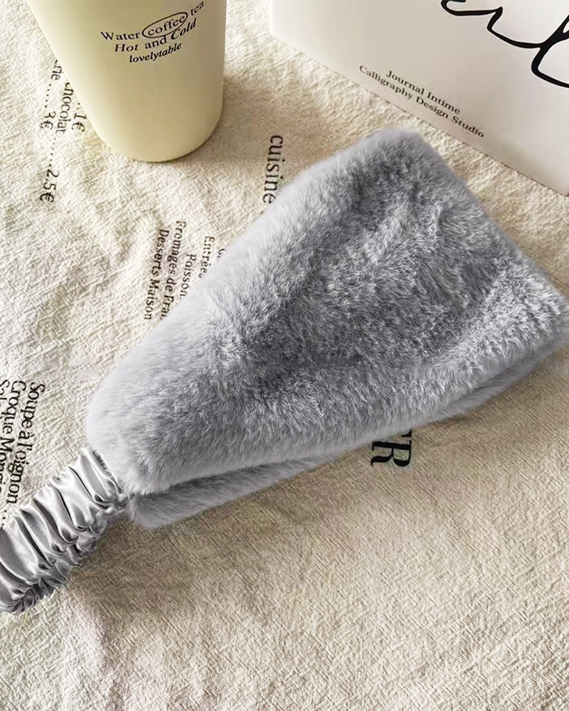 Stirnband Breiter Rand Weich Warm Winddicht Kältefest Flauschig