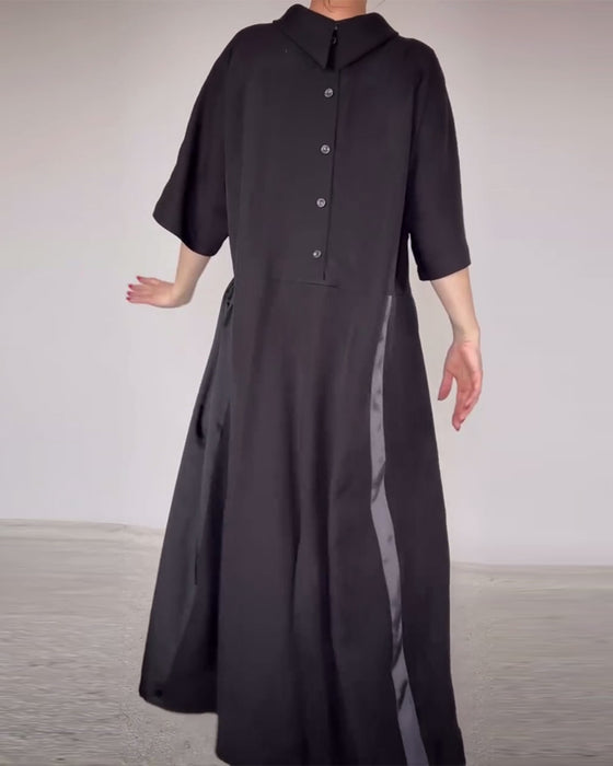 Kleid modischer Streetstyle Stehkragen