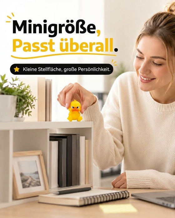 Ente 3D Gedruckt Wütend Klein Gelb