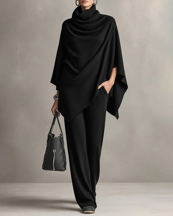 Set Rollkragen Top Weiter Bein Hose