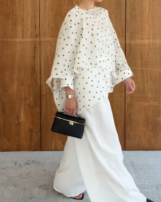 Bluse Polka Dot Unregelmäßig