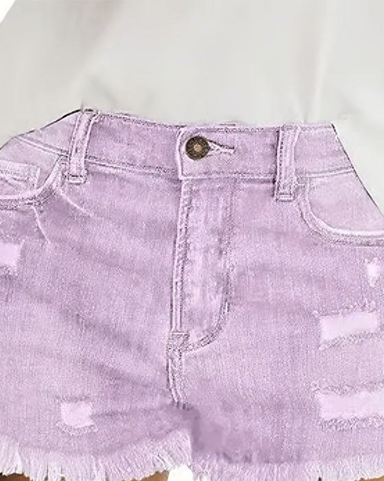 Shorts Rohsaum Denim