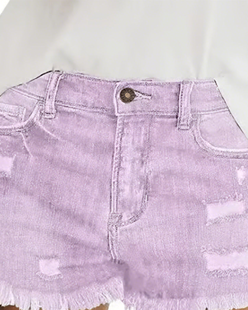 Shorts Rohsaum Denim