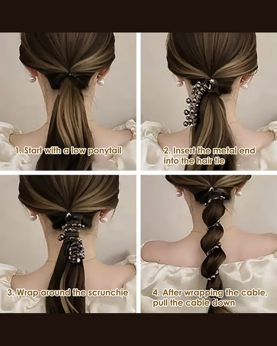 Kein Schaden Weiches Elastisches Spiral Haargummi