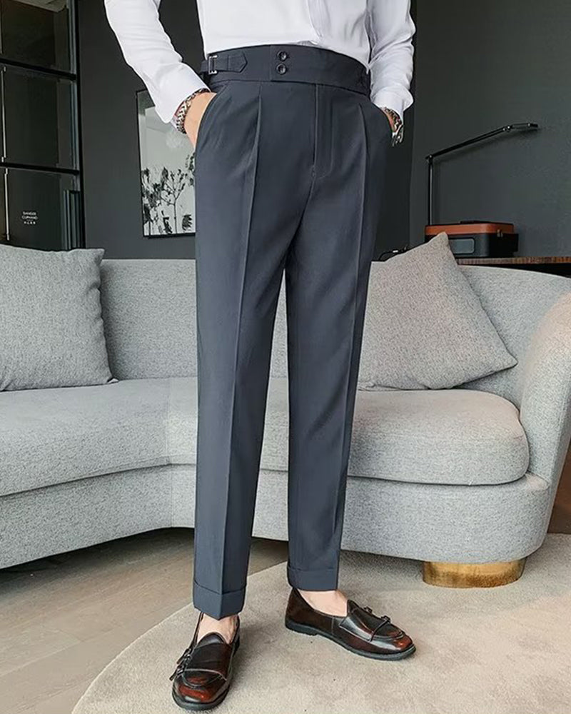 Herren Hose Tasche Einfarbig Lässig Kleid