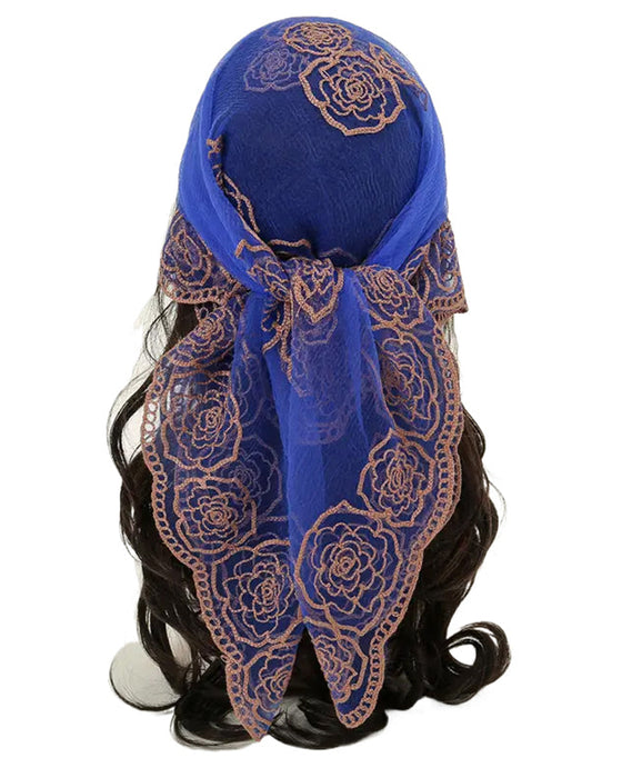 Blumen-Mesh Scallop Design Bandana
