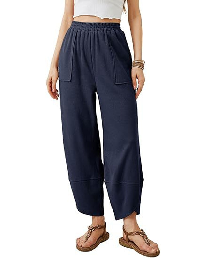 Hose Damen Haremshose Weites Bein