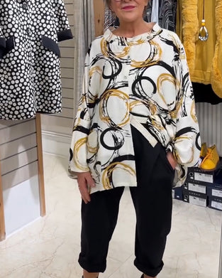 Hemd Stehkragen Knopf Neuheit Druck