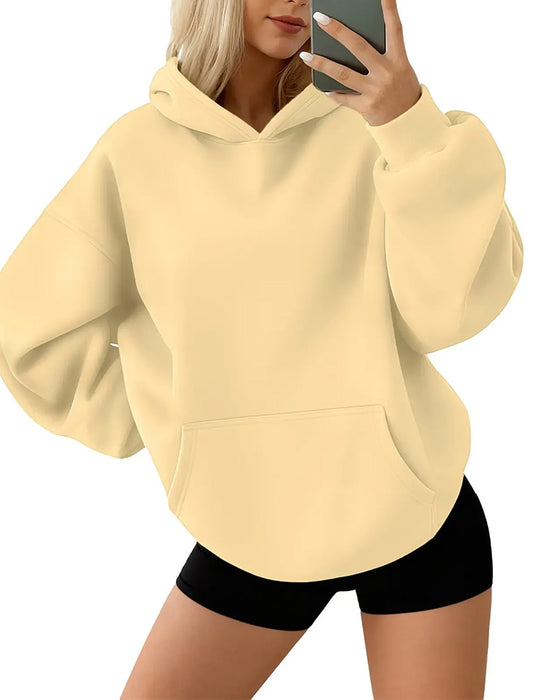 Hoodie Mit Kapuze Tasche Uni Locker
