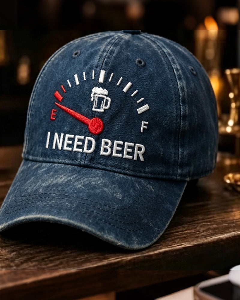 Dashboard Bier Bestickte Baseball Kappe