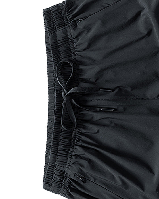 Shorts Männer Elastischer Bund Tasche Schnelltrocknend Eis-Seide Sport