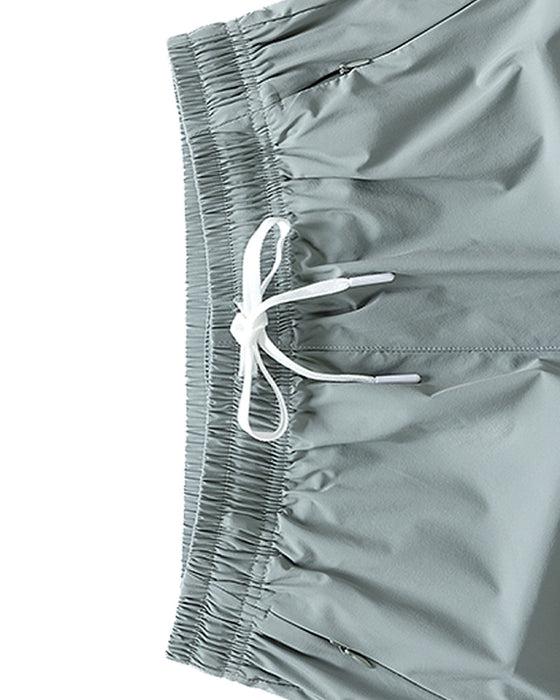 Shorts Männer Elastischer Bund Tasche Schnelltrocknend Eis-Seide Sport