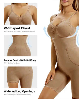 Bodysuit Rückenverschluss Schöner Rücken Formend