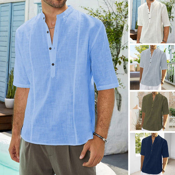 Hemden Herren Bequem Casual