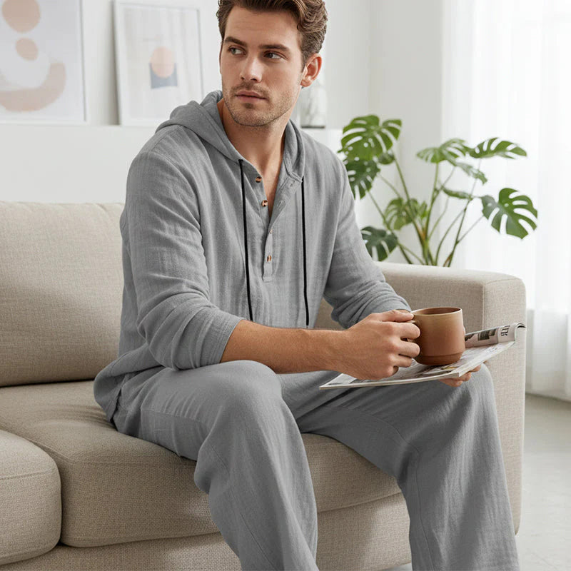 Zweiteiler-Set Mode Herren Casual Lang
