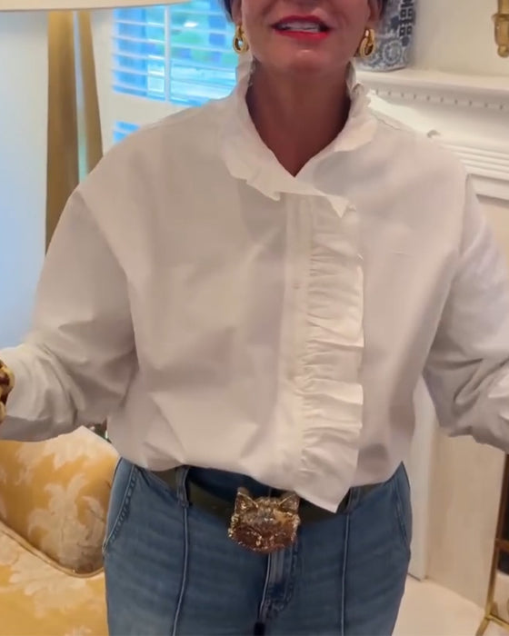 Hemd Rüsche Langarm