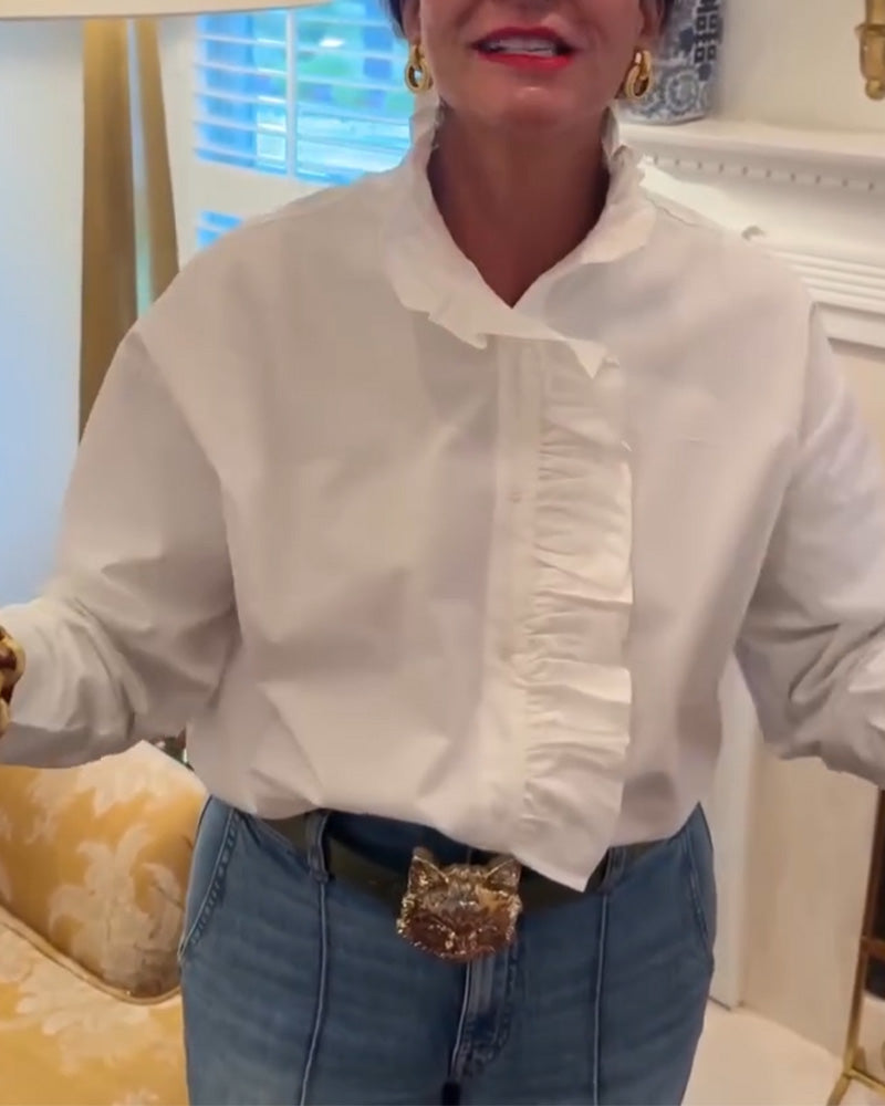 Hemd Rüsche Langarm