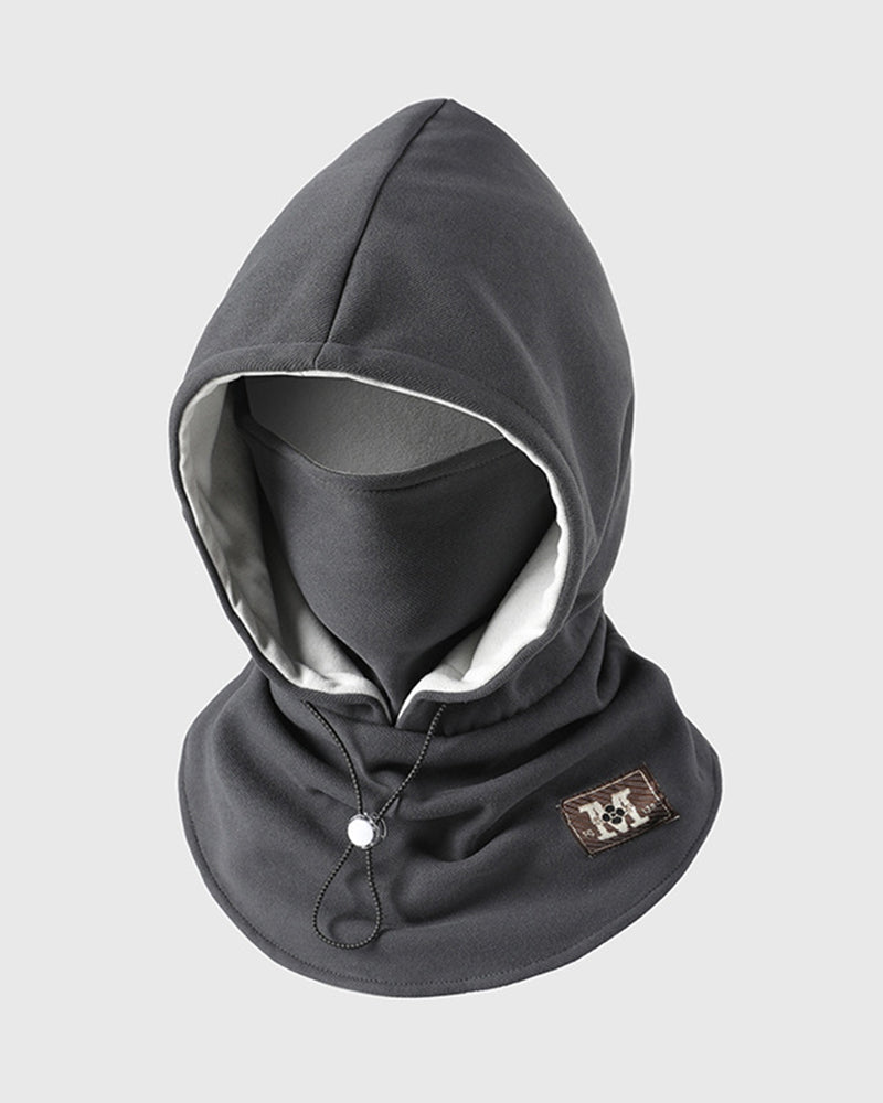 Mütze Fleece Doppellagig Integriert