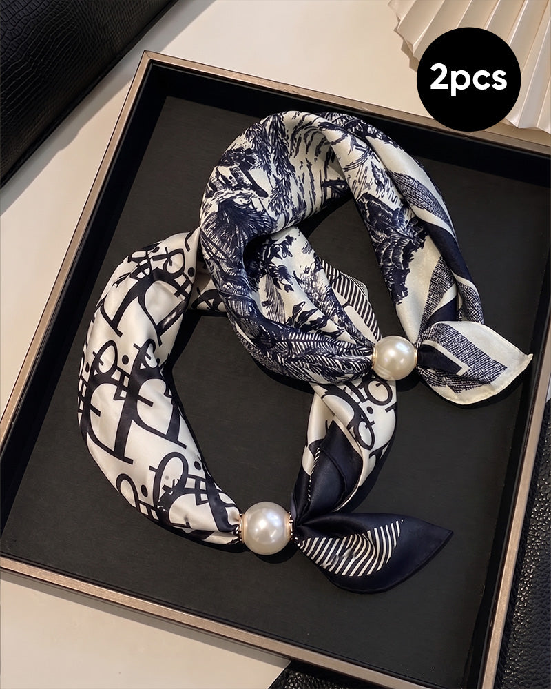Müheloser Glamour: Perlenkettenschal 🧣