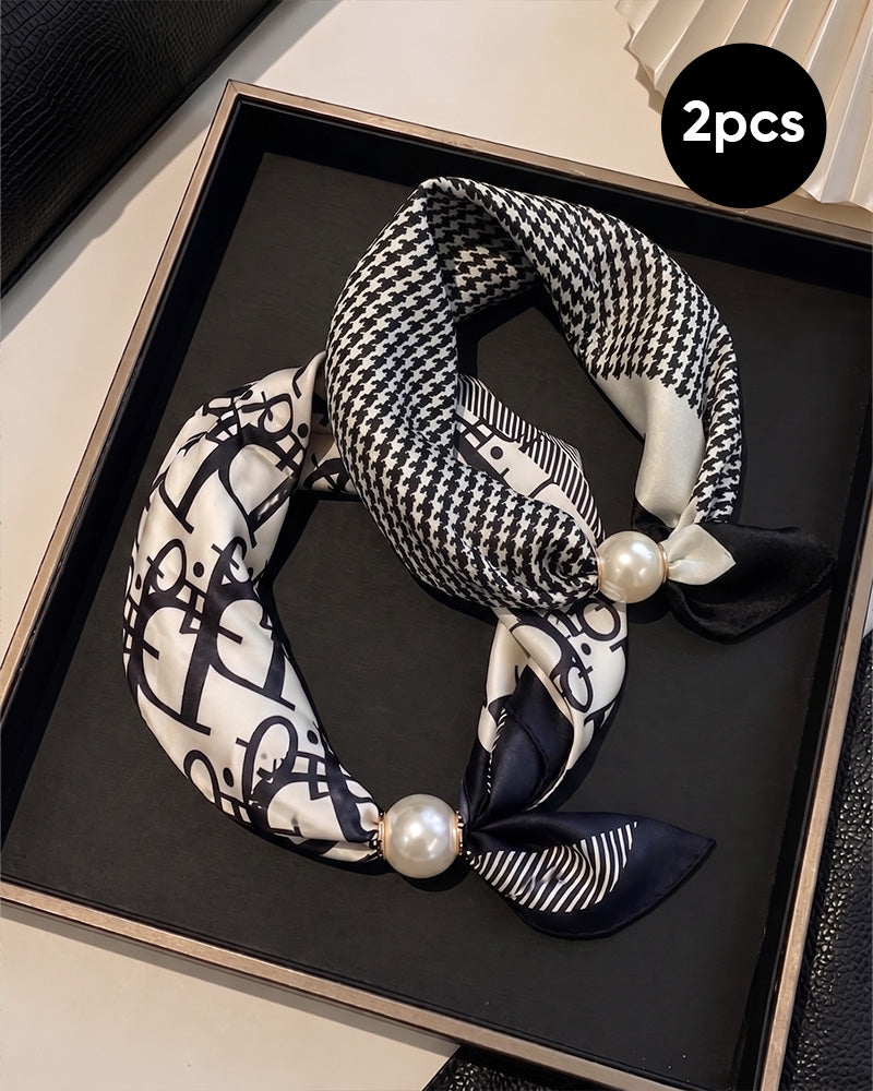 Müheloser Glamour: Perlenkettenschal 🧣