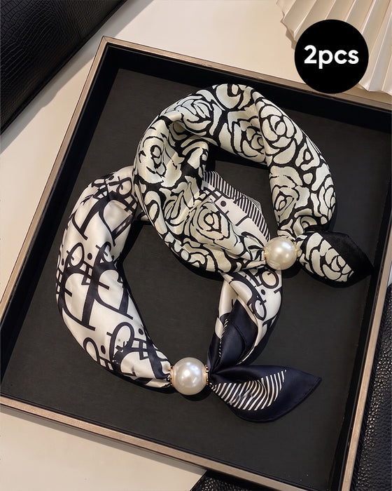 Müheloser Glamour: Perlenkettenschal 🧣