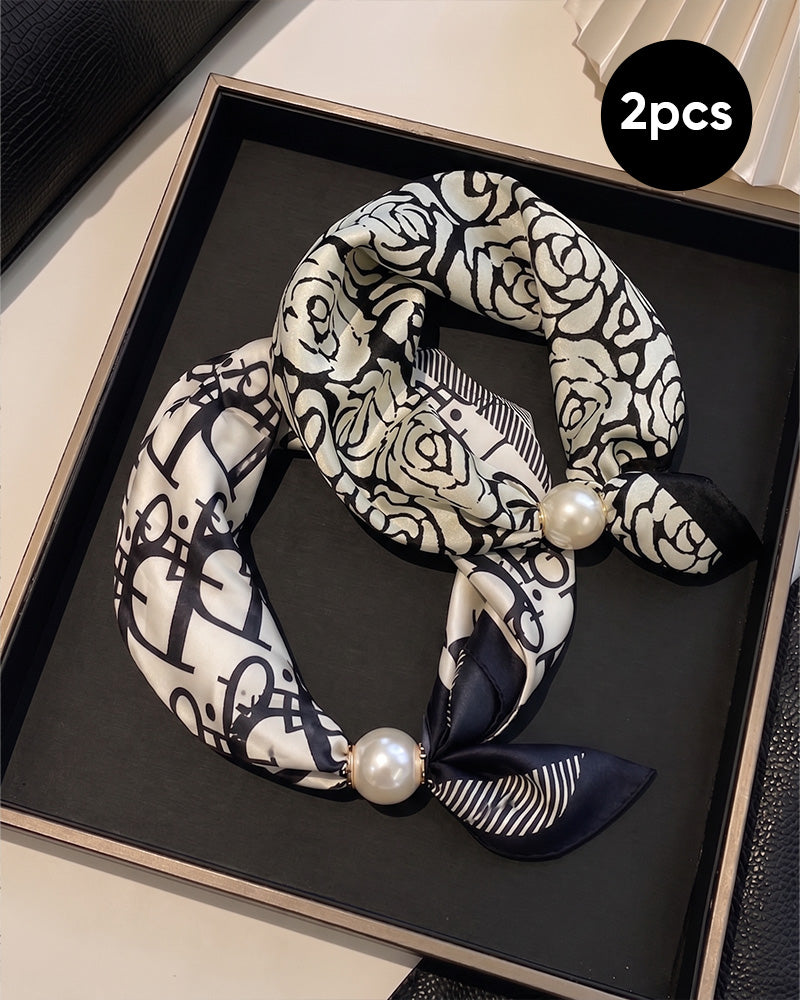 Müheloser Glamour: Perlenkettenschal 🧣