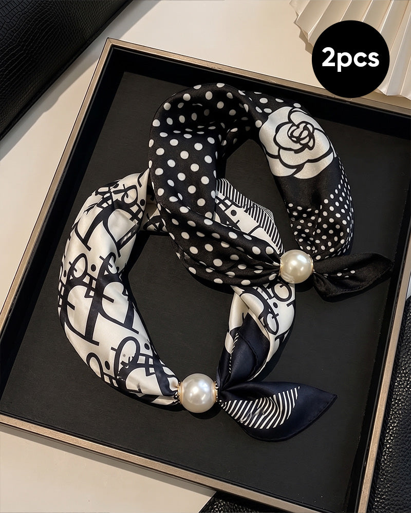 Müheloser Glamour: Perlenkettenschal 🧣