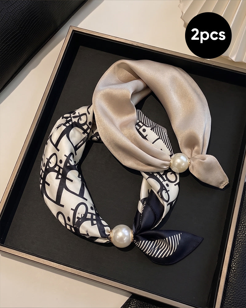 Müheloser Glamour: Perlenkettenschal 🧣
