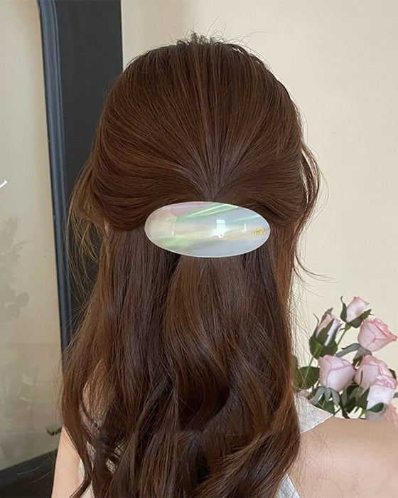 Ein-Wort Pferdeschwanz Haarnadel Fortgeschrittenes Gefühl Pony Klemme Halb Binden Haar Feder Klemme Seite Klemme Haaraccessoires
