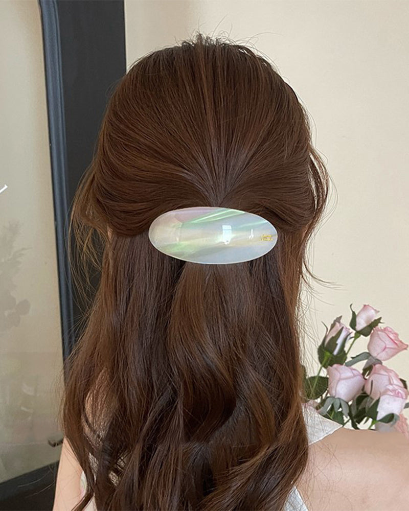 Ein-Wort Pferdeschwanz Haarnadel Fortgeschrittenes Gefühl Pony Klemme Halb Binden Haar Feder Klemme Seite Klemme Haaraccessoires