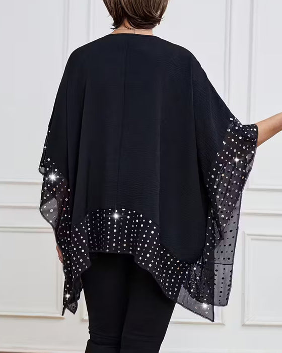 Top modisch Fledermausärmel locker